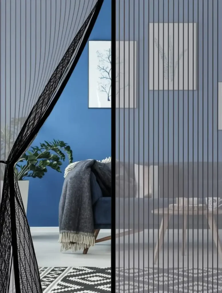 moustiquaire magnetique noire pour porte fenetre