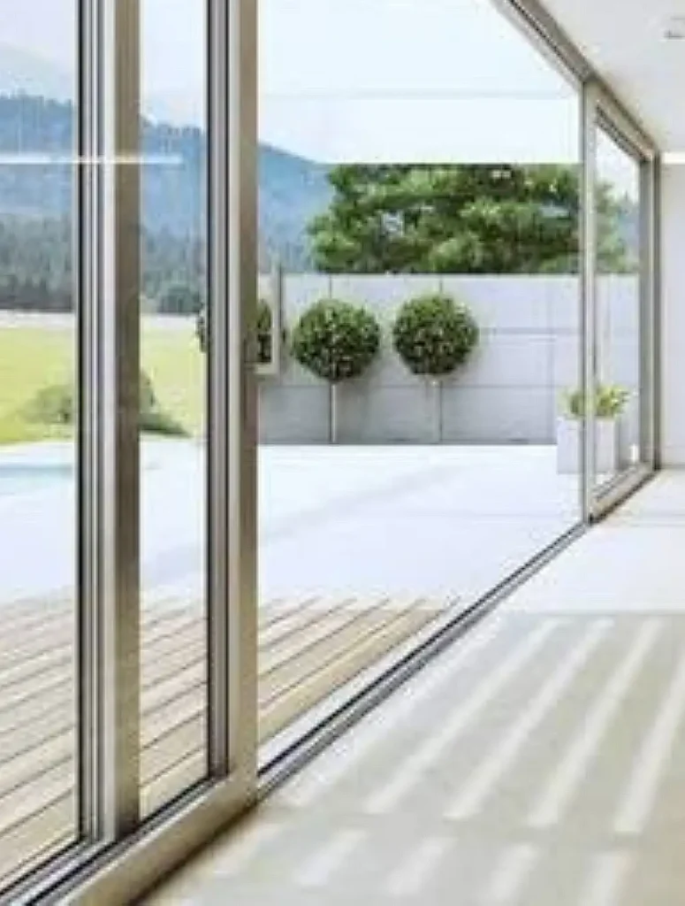 porte coulissante vitree salon