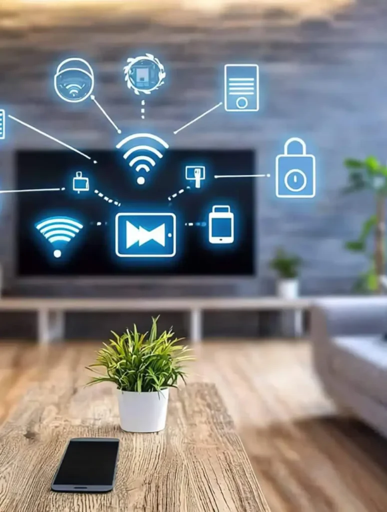 reseau domotique connecte pour maison intelligente